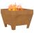 Cuptor de foc Maro 50 x 50 x 38 cm Oțel rezistent la intemperii GartenMobel Dekor