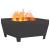 Cuptor de foc Negru 80 x 80 x 43 cm Oțel laminat la rece GartenMobel Dekor