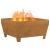 Cuptor de foc Maro 80 x 80 x 43 cm Oțel rezistent la intemperii GartenMobel Dekor