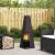 Cuptor de foc Negru 35 x 35 x 100 cm Oțel laminat la rece GartenMobel Dekor