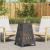 Cuptor de foc Negru 50 x 50 x 70 cm Oțel laminat la rece GartenMobel Dekor