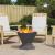 Cuptor de foc Negru 50 x 50 x 40 cm Oțel laminat la rece GartenMobel Dekor