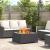 Cuptor de foc Negru 80 x 80 x 40 cm Oțel laminat la rece GartenMobel Dekor