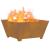Cuptor de foc Maro 80 x 80 x 40 cm Oțel rezistent la intemperii GartenMobel Dekor