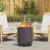 Cuptor de foc Negru 38 x 38 x 51 cm Oțel laminat la rece GartenMobel Dekor