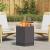 Cuptor de foc Negru 48 x 48 x 51 cm Oțel laminat la rece GartenMobel Dekor