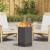 Cuptor de foc Negru 38 x 38 x 51 cm Oțel laminat la rece GartenMobel Dekor