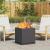 Cuptor de foc Negru 48 x 48 x 50 cm Oțel laminat la rece GartenMobel Dekor