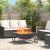 Cuptor de foc Negru 80 x 80 x 40 cm Oțel laminat la rece GartenMobel Dekor