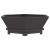 Cuptor de foc Negru 75 x 75 x 28 cm Oțel laminat la rece GartenMobel Dekor