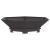 Cuptor de foc Negru 100 x 100 x 28 cm Oțel laminat la rece GartenMobel Dekor