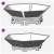 Cuptor de foc Negru 100 x 100 x 28 cm Oțel laminat la rece GartenMobel Dekor