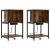 Dulap de noapte 2 pcs Stejar afumat 38 x 31 x 61 cm GartenMobel Dekor