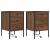 Dulap de noapte 2 pcs Stejar brun 42 x 41 x 61 cm Lemn compozit GartenMobel Dekor