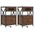 Dulap de noapte 2 pcs Stejar brun 40 x 31 x 60 cm Lemn compozit GartenMobel Dekor