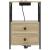 Cabinet de noptiere cu stație de încărcare 2 pcs Stejar sonoma GartenMobel Dekor