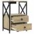Cabinet de noptiere cu stație de încărcare 2 pcs Stejar sonoma GartenMobel Dekor