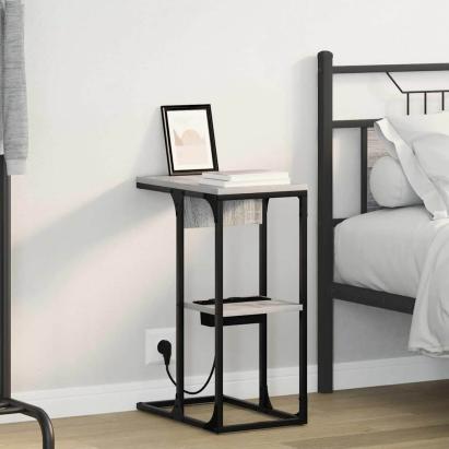 Noptieră sonoma gri 41.5 x 26 x 60.5 cm Lemn compozit GartenMobel Dekor