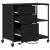 Dulap de birou Stejar negru 76 x 41 x 72 cm Lemn compozit GartenMobel Dekor