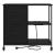 Dulap de birou Stejar negru 76 x 41 x 72 cm Lemn compozit GartenMobel Dekor