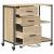 Dulap de birou Stejar sonoma 76 x 41 x 72 cm Lemn compozit GartenMobel Dekor