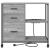 Dulap de birou sonoma gri 76 x 41 x 72 cm Lemn compozit GartenMobel Dekor