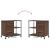Dulap de birou Stejar brun 76 x 41 x 72 cm Lemn compozit GartenMobel Dekor