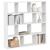 Raft cubic de perete cu 12 compartimente alb lemn prelucrat GartenMobel Dekor