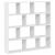 Raft cubic de perete cu 12 compartimente alb lemn prelucrat GartenMobel Dekor