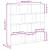 Raft cubic de perete cu 12 compartimente alb lemn prelucrat GartenMobel Dekor