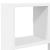 Raft cubic de perete cu 12 compartimente alb lemn prelucrat GartenMobel Dekor