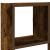 Raft cubic perete 12compartimente stejar fumuriu lemn prelucrat GartenMobel Dekor