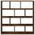 Raft cubic perete 12compartimente stejar fumuriu lemn prelucrat GartenMobel Dekor