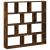 Raft cubic perete 12compartimente stejar fumuriu lemn prelucrat GartenMobel Dekor