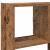 Raft cubic perete cu 12 compartimente lemn vechi lemn prelucrat GartenMobel Dekor