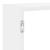 Raft cubic de perete cu 7 compartimente alb lemn prelucrat GartenMobel Dekor