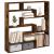Raft cubic perete 7 compartimente stejar fumuriu lemn prelucrat GartenMobel Dekor