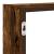 Raft cubic perete 7 compartimente stejar fumuriu lemn prelucrat GartenMobel Dekor
