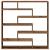 Raft cubic perete cu 7 compartimente lemn vechi lemn prelucrat GartenMobel Dekor