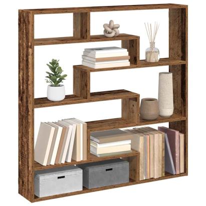 Raft cubic perete cu 7 compartimente lemn vechi lemn prelucrat GartenMobel Dekor