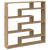 Raft cubic de perete cu 7 compartimente stejar artizanal lemn GartenMobel Dekor