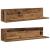 Rafturi perete 2 buc. lemn vechi 75x16,5x16,5 cm lemn prelucrat GartenMobel Dekor