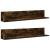 Rafturi perete 2 buc., stejar fumuriu, 100x16,5x16,5 cm, lemn GartenMobel Dekor
