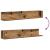Rafturi perete 2 buc. lemn vechi 100x16,5x16,5cm lemn prelucrat GartenMobel Dekor