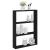 Raft de perete, negru, 43x9x60 cm, lemn prelucrat GartenMobel Dekor