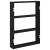Raft de perete, negru, 43x9x60 cm, lemn prelucrat GartenMobel Dekor