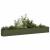 Jardinieră verde măsline 360x40x40 cm oțel laminat la rece GartenMobel Dekor