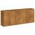 Jardinieră Rusty 200x40x80 cm Oțel pentru intemperii GartenMobel Dekor