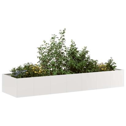 Jardinieră 280x80x40 cm oțel inoxidabil GartenMobel Dekor