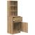 Noptiera Artisan Stejar 39x35x125 cm Lemn prelucrat GartenMobel Dekor
